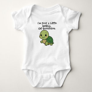 Ich bin eine Muschel Sonnenschein Baby Strampler