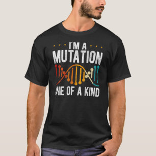 Ich bin eine Mutation, ein Unikat Rückseite Biolog T-Shirt