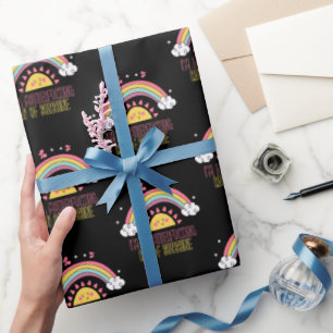 Ich bin eine Mutter, die das Sonnenscheinhandtuch- Geschenkpapier