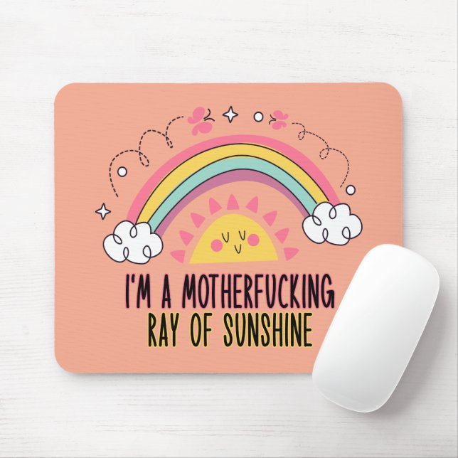 Ich bin eine Mutter, die das Sonnenscheinhandtuch- Mousepad (Mit Mouse)