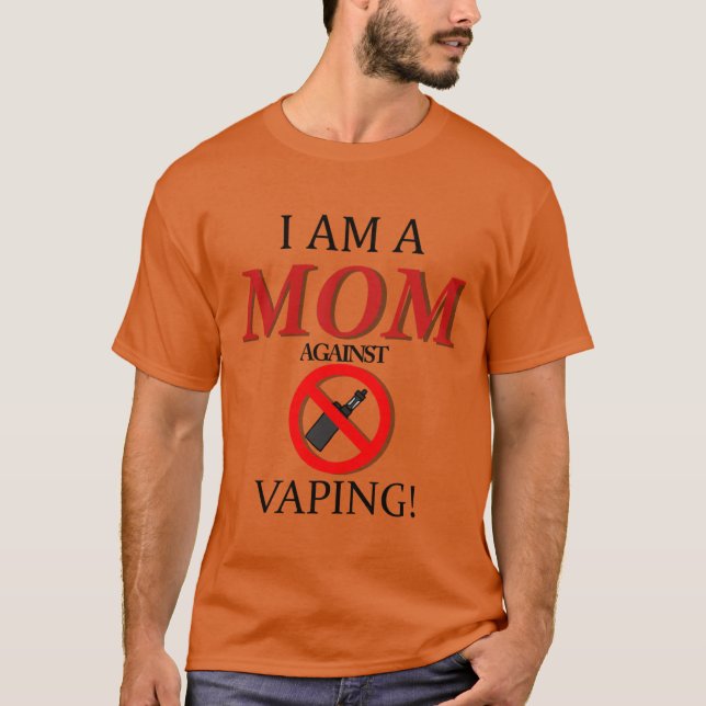 Ich bin eine MUTTER gegen DAMPfen Retro T-Shirt (Vorderseite)