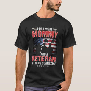 Ich bin eine Mutter Mutti und Veteran - US-Flagge T-Shirt