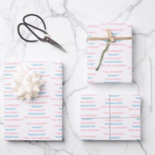 "Ich bin eine Mutti" Geschenkpapier – Love Island Set