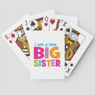 Ich bin eine neue große Schwester Spielkarten