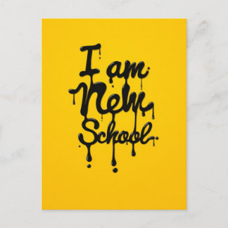 Ich bin eine neue Schule (Swag, Dope, Hipster) Postkarte