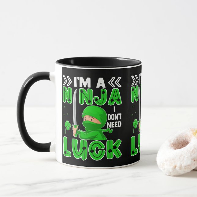 Ich bin eine Ninja, die ich nicht zum Glück des St Tasse (Mit Donut)