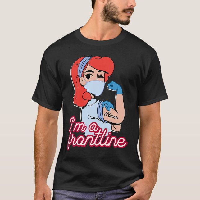 Ich bin eine Nurse-Frontfrau T-Shirt (Vorderseite)