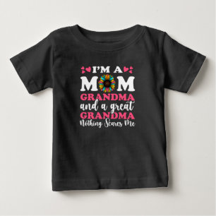 Ich bin eine Oma der Mama und eine große Oma, nic Baby T-shirt