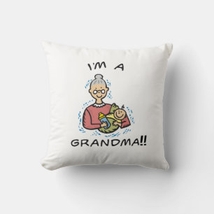 Ich bin eine Oma-Oma und ein Baby-Geschenk Kissen