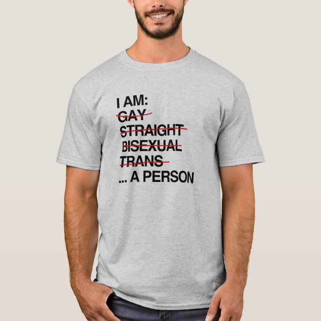 ICH BIN EINE PERSON T-Shirt (Vorderseite)