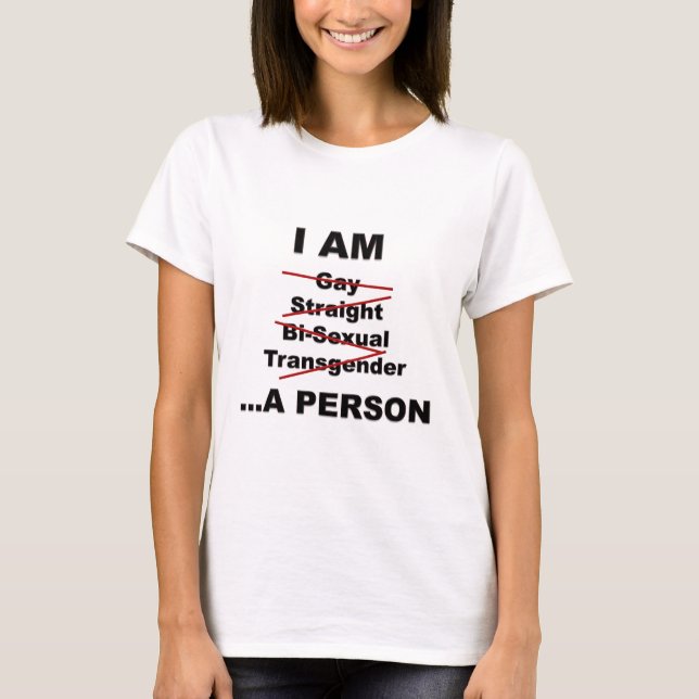 Ich bin eine Person T-Shirt (Vorderseite)