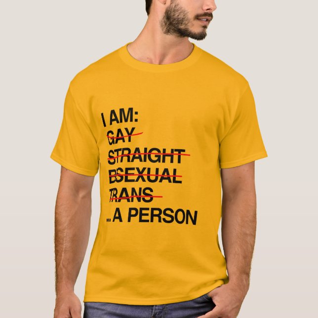ICH BIN EINE PERSON T-Shirt (Vorderseite)