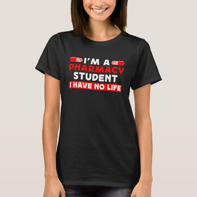 Ich bin eine Pharmacy Student Liebe Mediation Phar T-Shirt (Vorderseite)