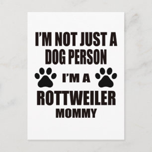 Ich bin eine Rottweiler-Mommy Postkarte