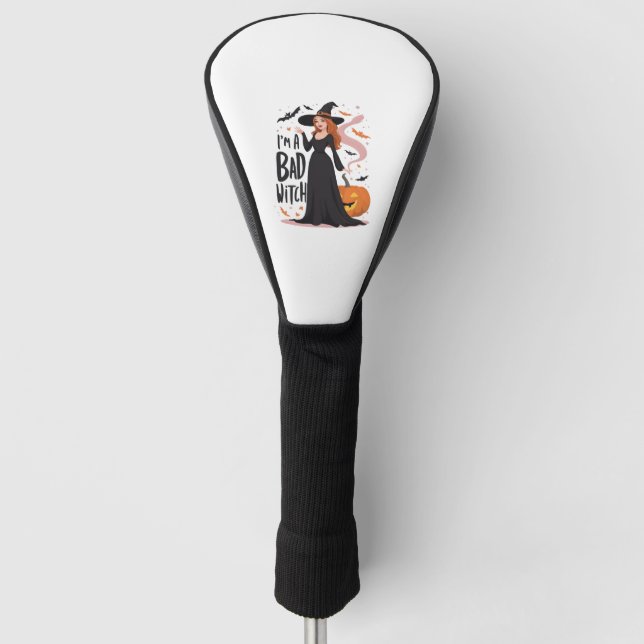 Ich bin eine schlechte Hexe Golf Headcover (Vorderseite)