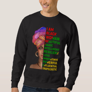 Ich bin eine schwarze Frau Schwarze Geschichte Mon Sweatshirt