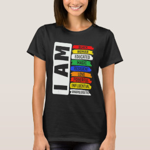 Ich bin eine schwarze Frau Schwarze Geschichte Mon T-Shirt