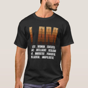 Ich bin eine schwarze Frau Schwarze Geschichte Mon T-Shirt
