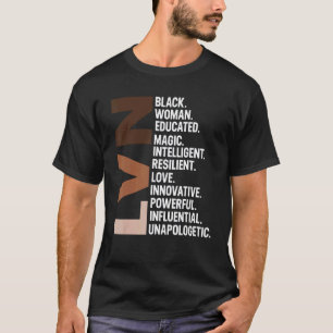 Ich bin eine schwarze LVN-Krankenschwester RN Afro T-Shirt