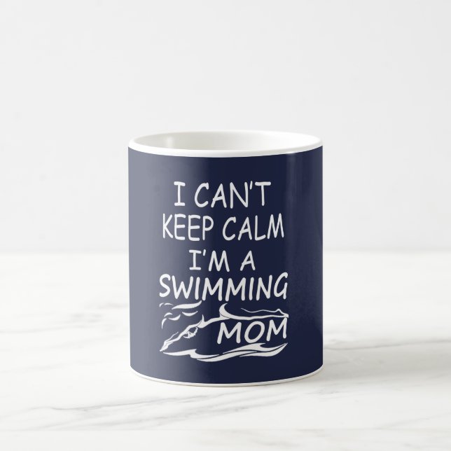 Ich bin EINE SCHWIMMEN-MAMA Kaffeetasse (Mittel)