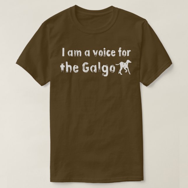 Ich bin eine Stimme für das Galgopferd T-Shirt (Design vorne)