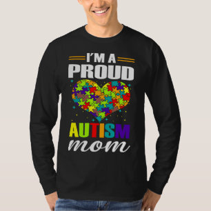 Ich bin eine stolz autistische Mama Autismus Bewus T-Shirt