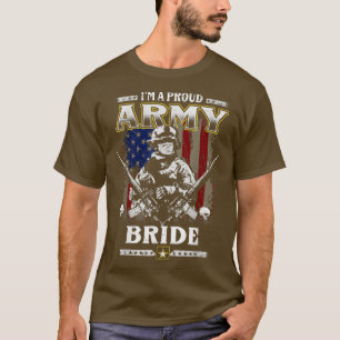 Ich bin eine stolze Armee-Braut Veteran Veteran Ve T-Shirt