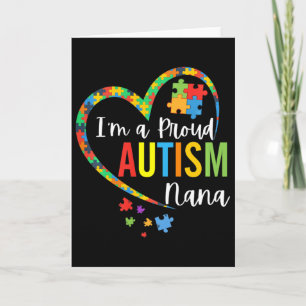 Ich bin eine stolze Autism Nana Liebes Herz Autism Karte
