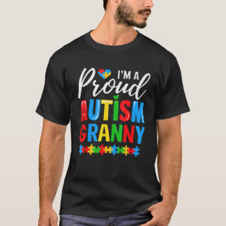 Ich bin eine stolze Autismus-Oma Awareness-Puzzlet T-Shirt