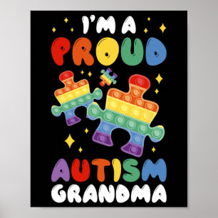 Ich bin eine stolze Autismus-Oma Poster