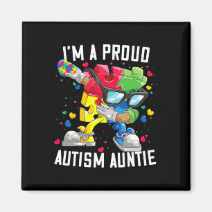 Ich bin eine stolze Autismus Tante Autismus Awaren Magnet