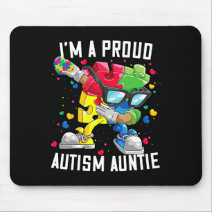 Ich bin eine stolze Autismus Tante Autismus Awaren Mousepad