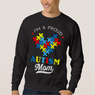 Ich bin eine stolze Mama Autismus Bewusstsein Auti Sweatshirt