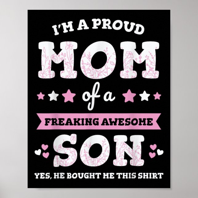 Ich bin eine stolze Mama eines Phantastischen Son- Poster (Vorne)