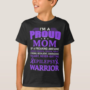 Ich bin eine stolze Mama Epilepsie Bewusstsein Lil T-Shirt