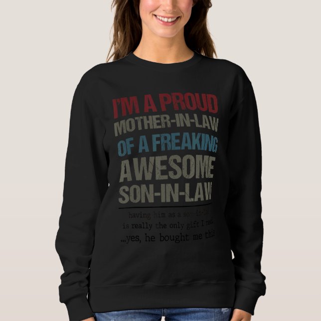 Ich bin eine stolze Mutter im Jura eines Phantasti Sweatshirt (Vorderseite)