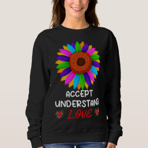Ich bin eine stolze Oma Liebe Herzautismus Bewusst Sweatshirt