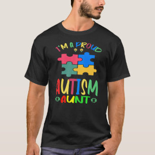 Ich bin eine stolze Tante Autismussensibilisierung T-Shirt