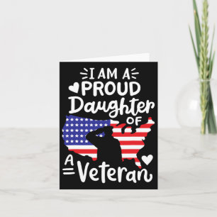 Ich bin eine stolze Tochter eines Veteranen zum Va Karte