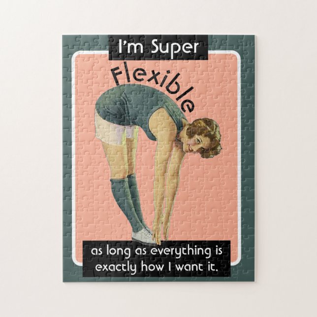 Ich bin eine superflexible, sonnige, sarkastische  puzzle (Vertikal)