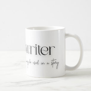 Ich bin eine Tasse des Schriftstellers