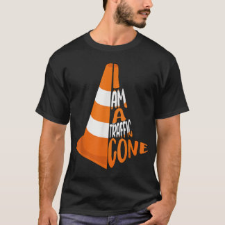 Ich bin eine Traffic Cone Orange Lazy Easy Costume T-Shirt