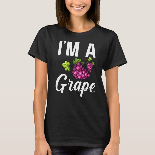 Ich bin eine Traube für Fruchtsalat T-Shirt (Vorderseite)