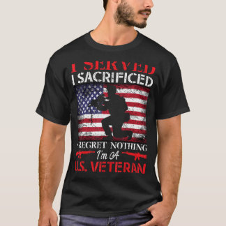 Ich bin eine US-Veteran Fahne Vintag T-Shirt