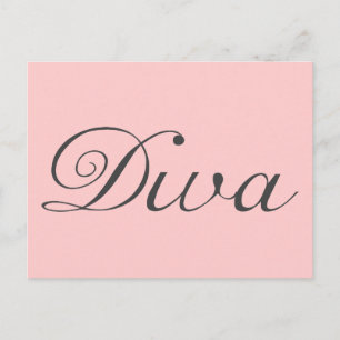 Ich bin eine wahre Diva Postkarte