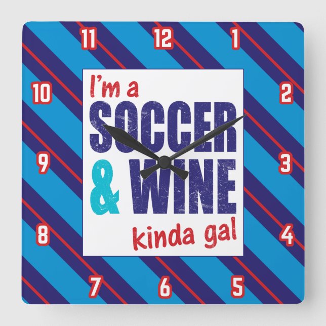 Ich bin eine Wine Kinda Gal Uhr (Vorderseite)