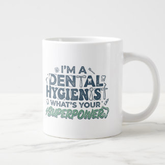 Ich bin eine Zahnarzthelferin. Was ist dein Superh Jumbo-Tasse