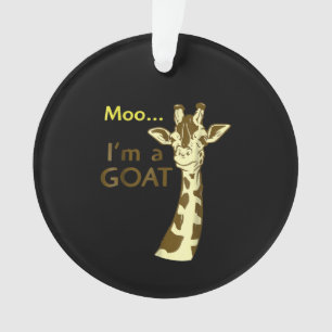 Ich bin eine Ziege Cool, die Giraffe verwirrt Ornament