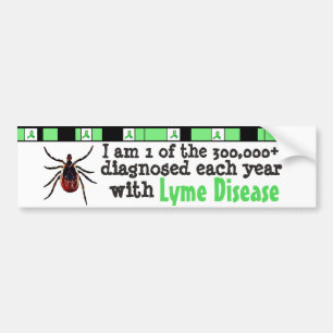 Ich bin einer von 300.000, bei denen Lyme-Borrelio Autoaufkleber