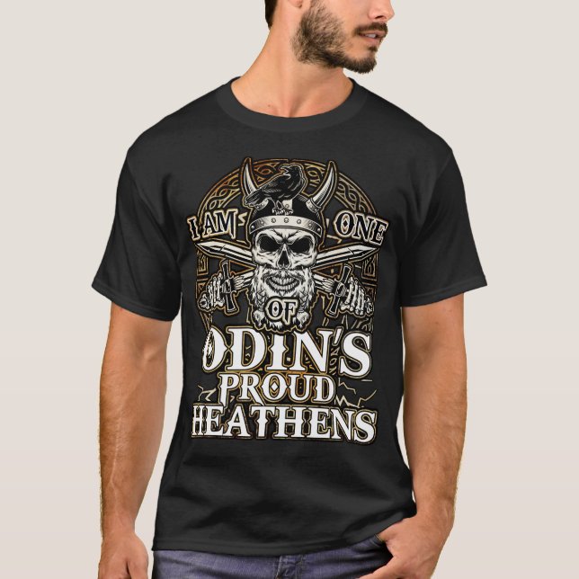 Ich bin einer von Odins PROUD HEATHENS T-Shirt (Vorderseite)